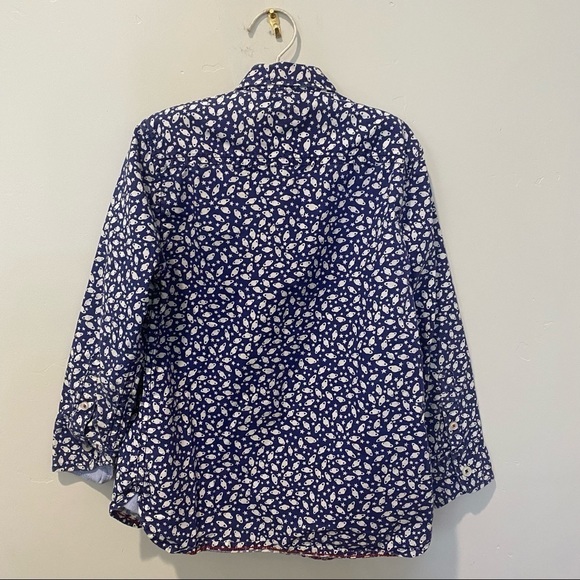 Mini Boden Space Print Party Shirt - College Navy Alien Space Boys 5/6Y - Picture 3 of 4